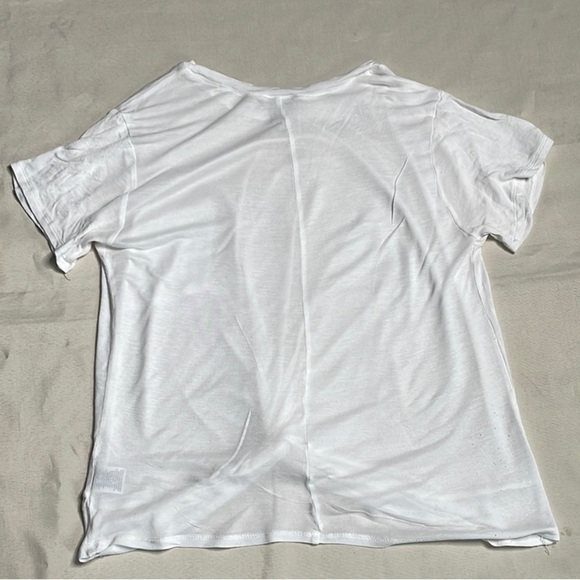 HINGE White Knot Front Women's Top - Picture 10 of 10